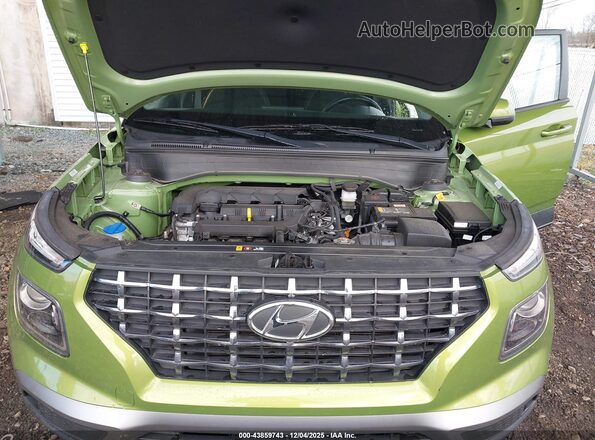 KMHRC8A37NU155355 2022 HYUNDAI VENUE Green Հետևի տեսք