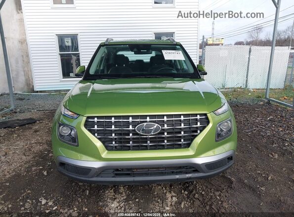 KMHRC8A37NU155355 2022 HYUNDAI VENUE Green Սարքավորումների վահանակի տեսք
