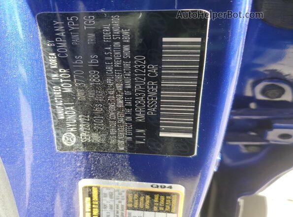 KMHRC8A37PU212320 2023 HYUNDAI VENUE Blue Vista interior de 360 grados