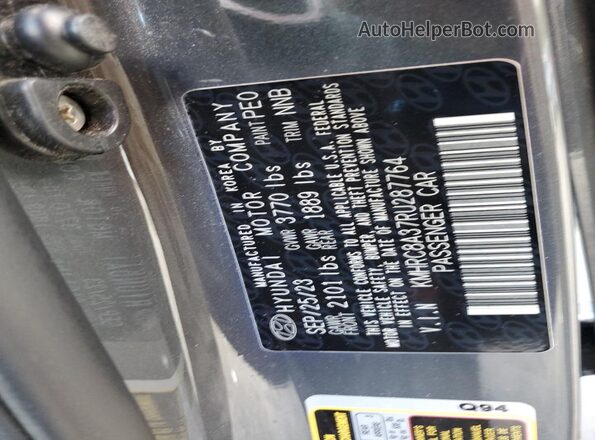 KMHRC8A37RU287764 2024 HYUNDAI VENUE Gray Widok wnętrza 360 stopni