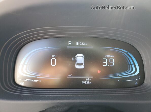 KMHRC8A38PU260313 2023 HYUNDAI VENUE Blue Instrument cluster view