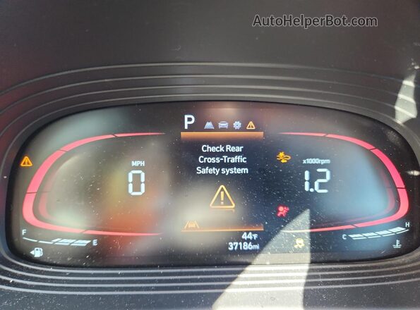 KMHRC8A38RU327186 2024 HYUNDAI VENUE Gray ხელსაწყოთა პანელის ხედი