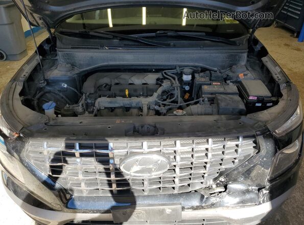 KMHRC8A3XNU200501 2022 HYUNDAI VENUE Black ძრავის განყოფილების ხედი