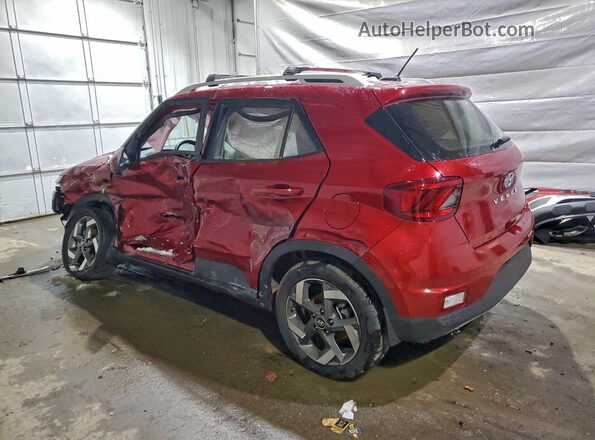 KMHRC8A3XSU372829 2025 HYUNDAI VENUE Red Rear left