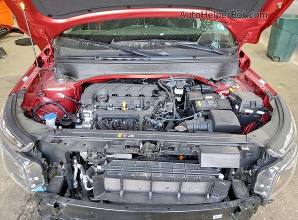 KMHRC8A3XSU372829 2025 HYUNDAI VENUE Red Engine compartment view