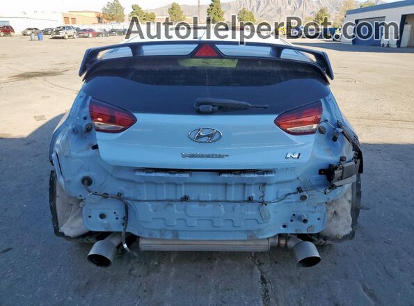 KMHT36AH0MU009285 2021 HYUNDAI VELOSTER Blue Вид ззаду