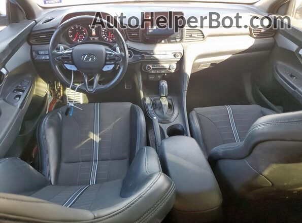 KMHT36AH0MU009285 2021 HYUNDAI VELOSTER Blue Вид панелі приладів