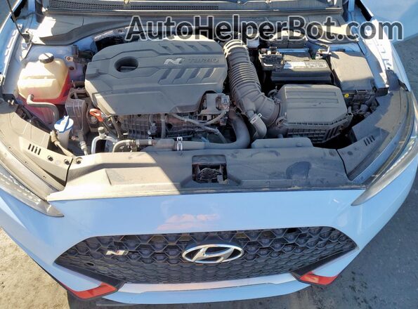 KMHT36AH0MU009285 2021 HYUNDAI VELOSTER Blue Вид задньої частини салону