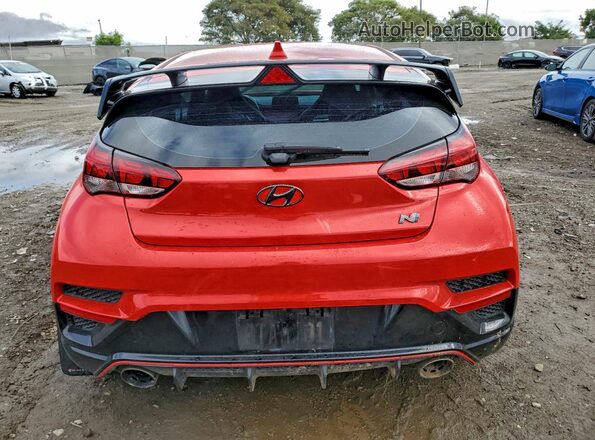 KMHT36AH3MU008860 2021 HYUNDAI VELOSTER Red Вид ззаду