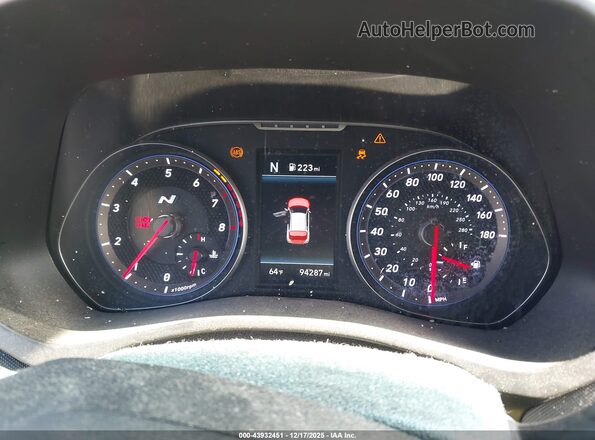 KMHT36AH5LU006932 2020 HYUNDAI VELOSTER N Черный Вид задних сидений