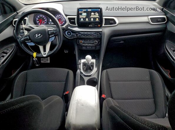 KMHT36AH8LU008240 2020 HYUNDAI VELOSTER Blue Առջևի վահանակի տեսք