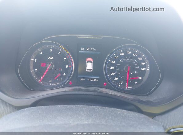 KMHT36AH9LU005122 2020 HYUNDAI VELOSTER N Белый Вид задних сидений