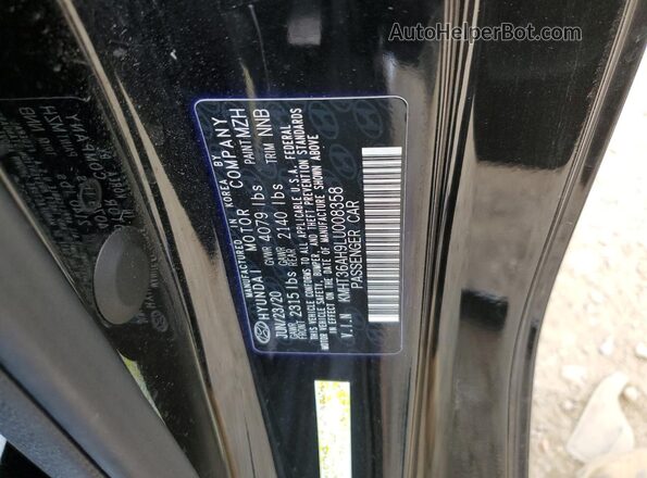 KMHT36AH9LU008358 2020 HYUNDAI VELOSTER Black Շարժիչի բաժամունքի տեսք