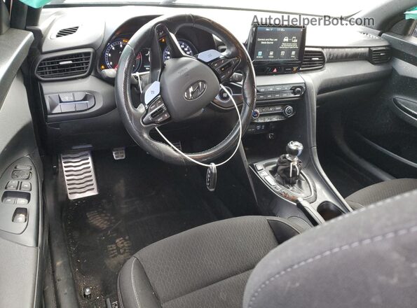 KMHT36AH9LU008358 2020 HYUNDAI VELOSTER Black Առջևի վահանակի տեսք