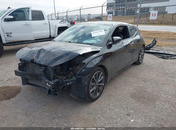 KMHTG6AF8KU013486 2019 HYUNDAI VELOSTER Black Przód lewy