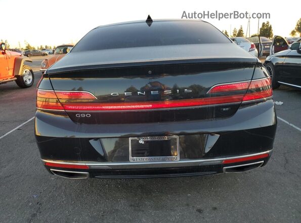 KMTF54PH3MU084782 2021 GENESIS G90 Black უკანა ხედი