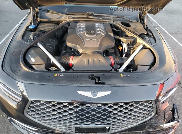 KMTF54PH3MU084782 2021 GENESIS G90 Black უკანა სალონის ხედი