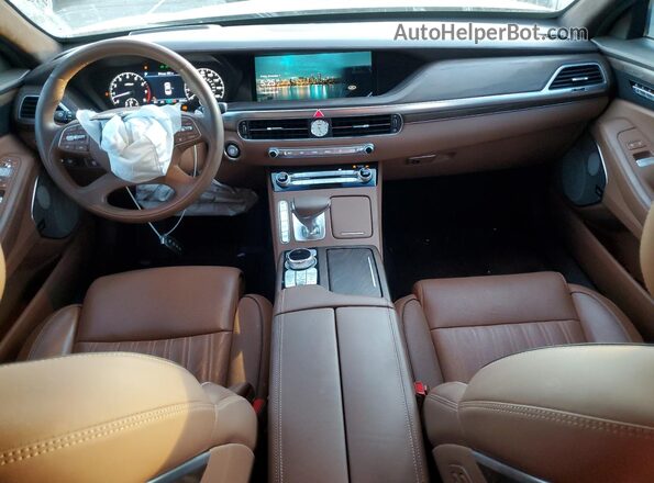 KMTF54PH3MU084782 2021 GENESIS G90 Black წინა პანელის ხედი
