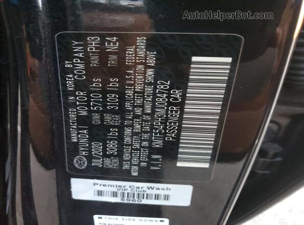 KMTF54PH3MU084782 2021 GENESIS G90 Black ძრავის განყოფილების ხედი