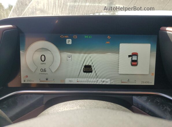 KMTFC4SD6PU029919 2023 GENESIS G90 Серый Вид щитка приборов