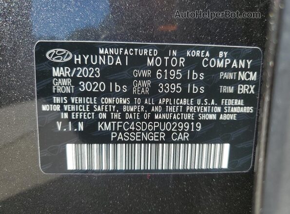 KMTFC4SD6PU029919 2023 GENESIS G90 Серый Вид подкапотного пространства