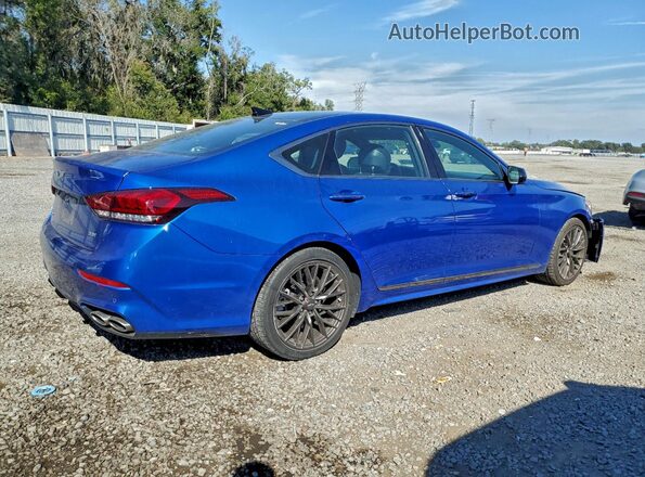 KMTFN4JB0LU332845 2020 GENESIS G80 Blue Задня права чверть
