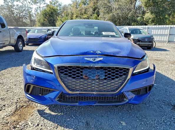 KMTFN4JB0LU332845 2020 GENESIS G80 Blue Вид спереду