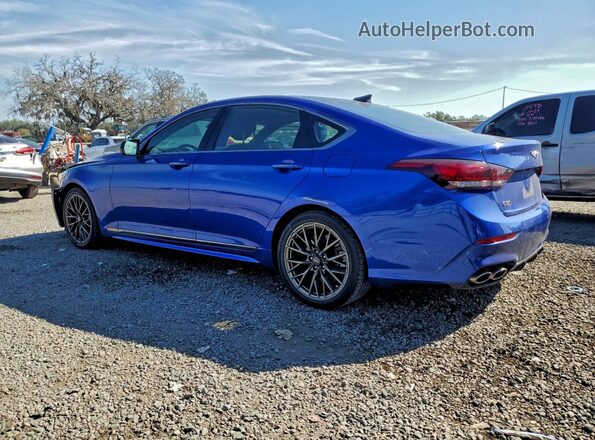 KMTFN4JB0LU332845 2020 GENESIS G80 Blue Задня ліва чверть