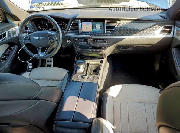 KMTFN4JB0LU332845 2020 GENESIS G80 Blue Вид панелі приладів