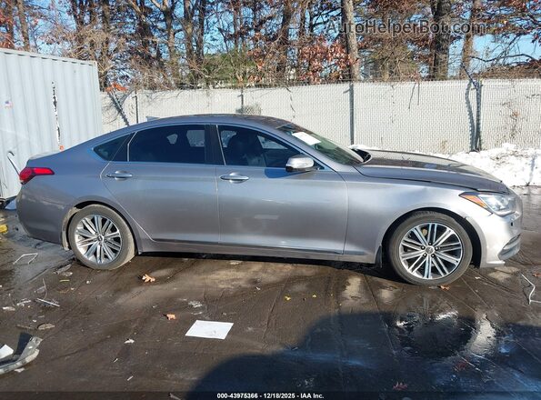 KMTFN4JE1LU337997 2020 GENESIS G80 Gray Widok wnętrza z tyłu