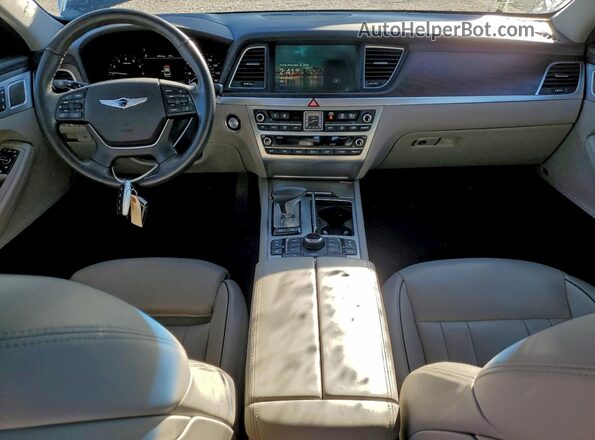 KMTFN4JE5LU338036 2020 GENESIS G80 Black Widok deski rozdzielczej