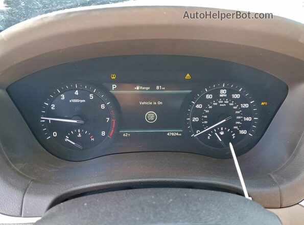 KMTFN4JE5LU338036 2020 GENESIS G80 Black Widok zestawu wskaźników