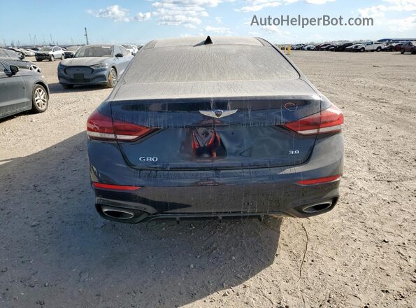 KMTFN4JE7LU328737 2020 GENESIS G80 Blue Widok z tyłu