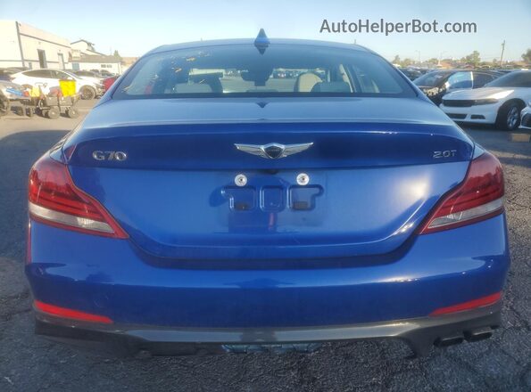 KMTG24LA8LU048901 2020 GENESIS G70 Blue Rear view