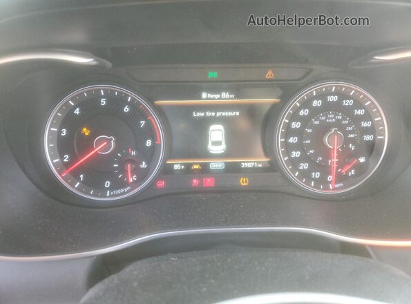 KMTG24LA8LU048901 2020 GENESIS G70 Blue Instrument cluster view