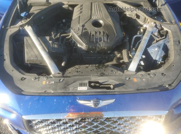 KMTG24LA8LU048901 2020 GENESIS G70 Blue Rear interior view