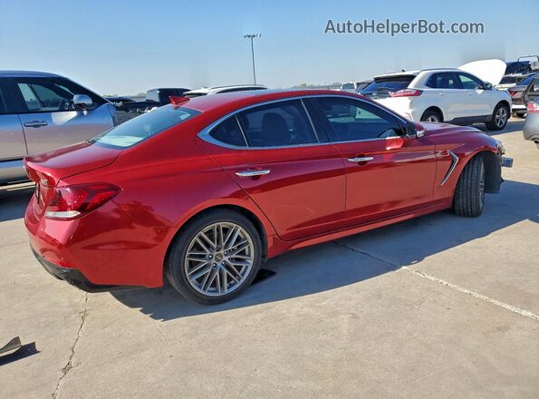 KMTG34LA3MU072148 2021 GENESIS G70 Красный Задняя правая четверть