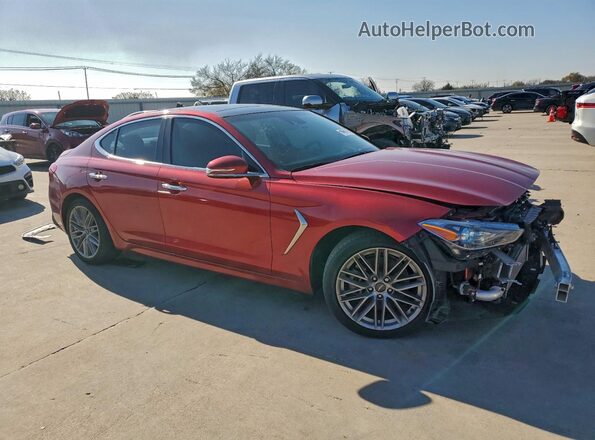 KMTG34LA3MU072148 2021 GENESIS G70 Красный Передняя правая четверть