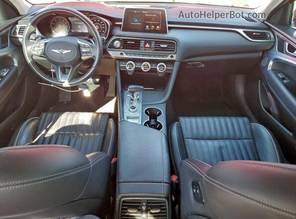 KMTG34LA3MU072148 2021 GENESIS G70 Красный Вид панели приборов