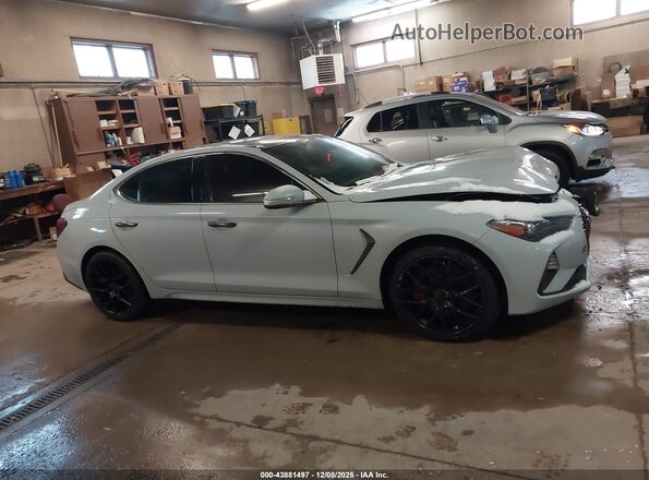 KMTG34LE1MU076315 2021 GENESIS G70 Gray Widok wnętrza z tyłu