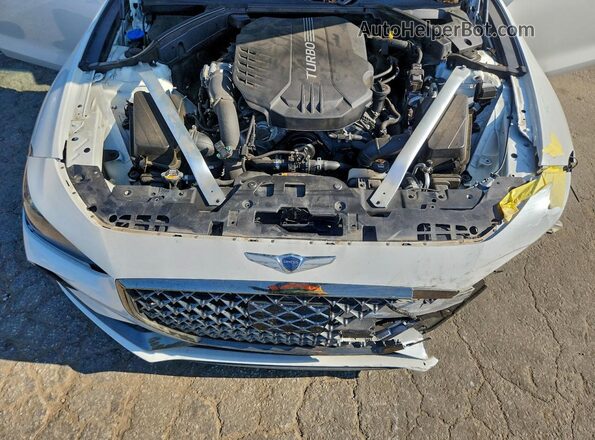 KMTG34LE3LU062513 2020 GENESIS G70 White Vista interior trasera
