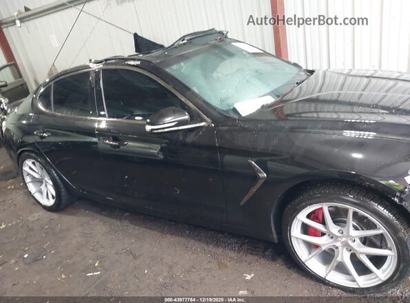 KMTG34LE8KU034351 2019 GENESIS G70 Black Widok wnętrza z tyłu