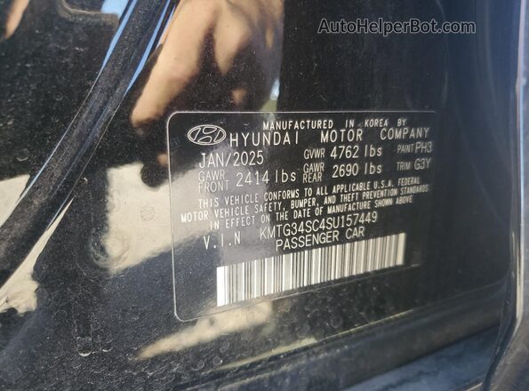 KMTG34SC4SU157449 2025 GENESIS G70 Black Вид підкапотного простору