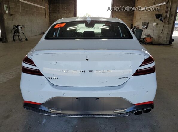 KMTG34TA2PU109971 2023 GENESIS G70 White Widok z tyłu