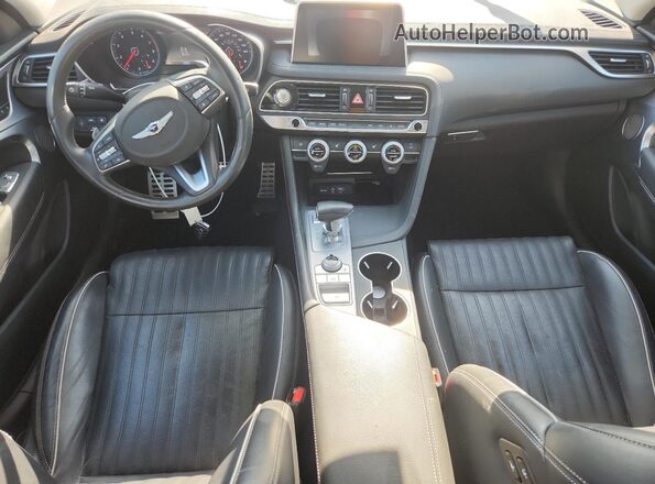 KMTG54LE0LU056324 2020 GENESIS G70 Blue Առջևի վահանակի տեսք
