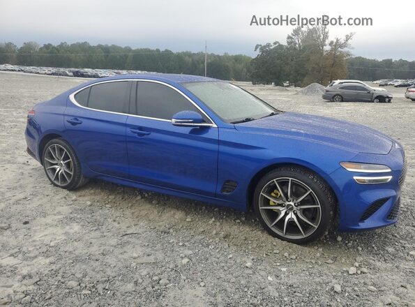KMTG54TEXNU093688 2022 GENESIS G70 Blue წინა მარჯვენა