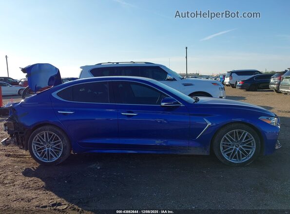 KMTG64LA9MU077135 2021 GENESIS G70 Blue Панорамний вид салону 360°