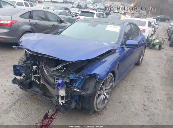 KMTG74LE4LU063707 2020 GENESIS G70 Blue Przód lewy