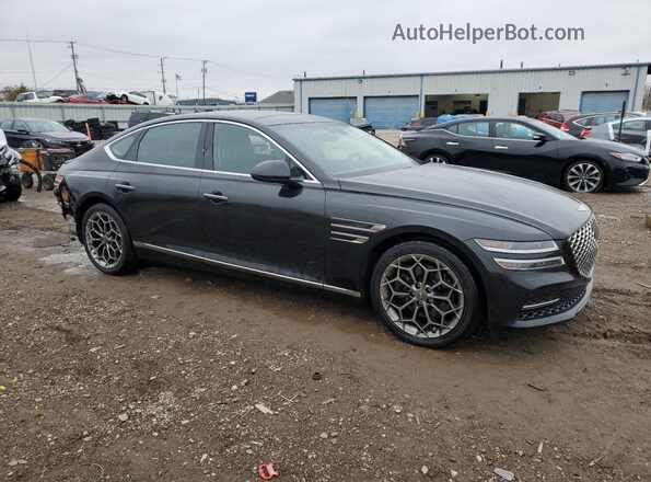 KMTGB4SC2MU046047 2021 GENESIS G80 Black Передня права чверть