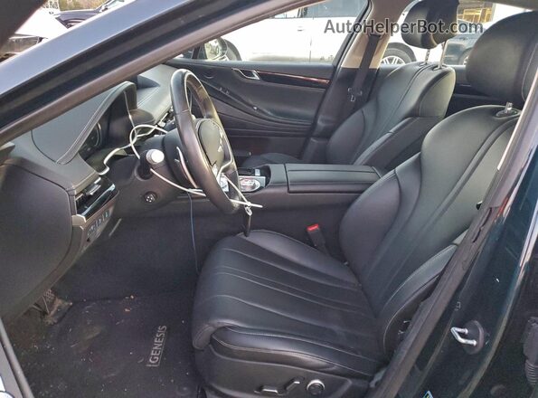 KMTGB4SC4NU093906 2022 GENESIS G80 Blue Widok wnętrza z przodu